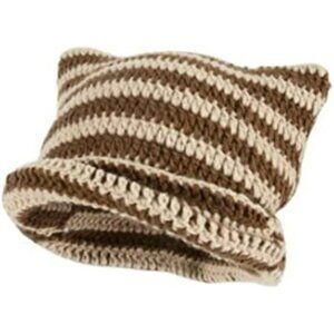 Crochet Hats for Women Cat Beanie Vintage Beanies Women Fox Hat Grunge